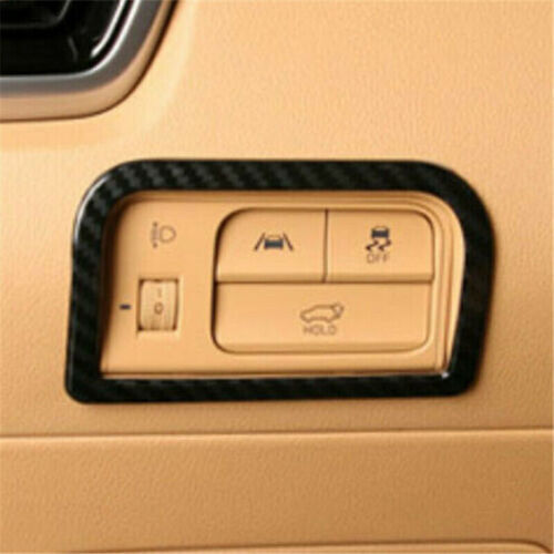 for Kia Sorento 2021-2023 Carbon Fiber ABS Headlight Switch Button Frame Trim