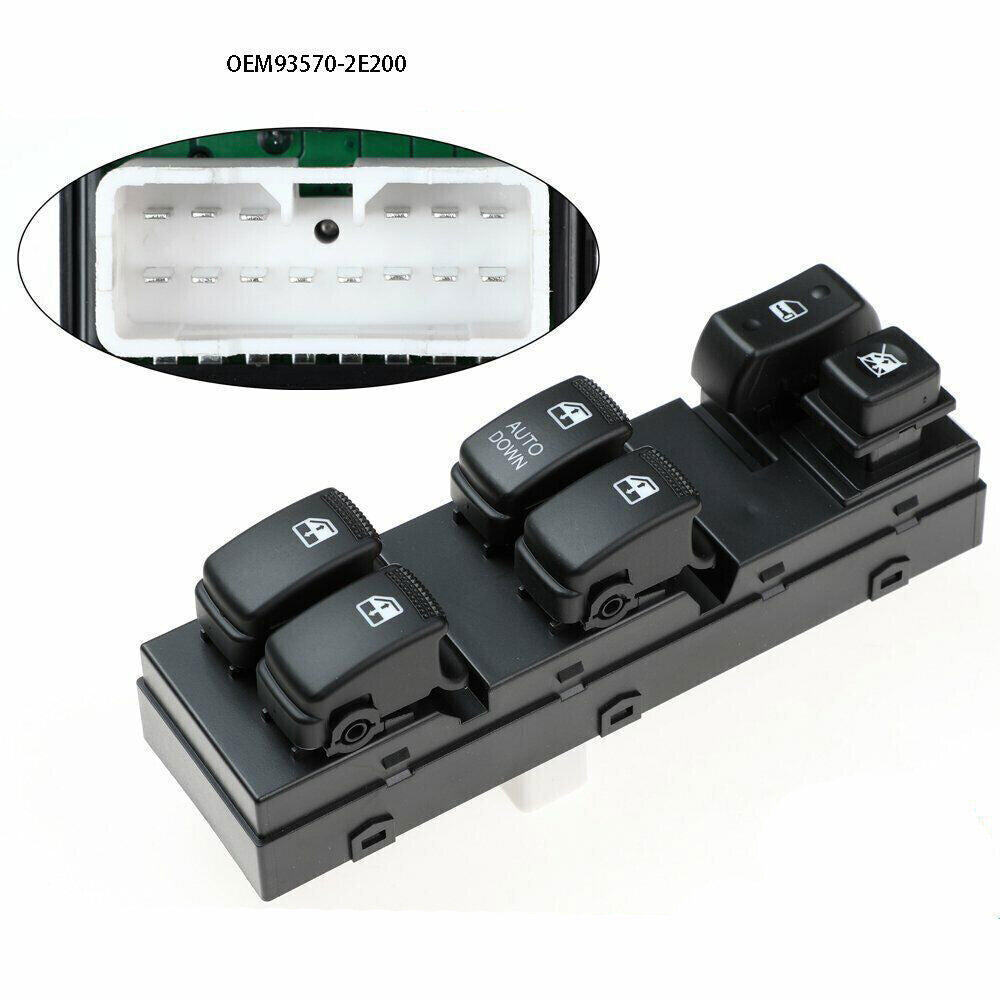 For 2005 for Hyundai for Tucson Power Window Main Switch Left Driver Side 93570-2E200