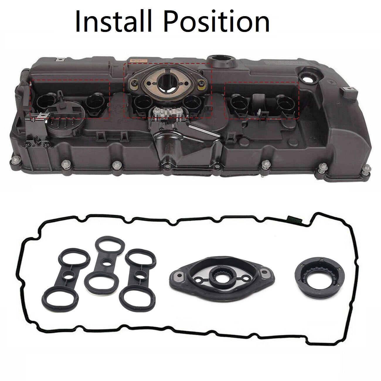 Camshaft Adjuster Eccentric Shaft Actuator Seal Valve Cover Gasket for BMW N52