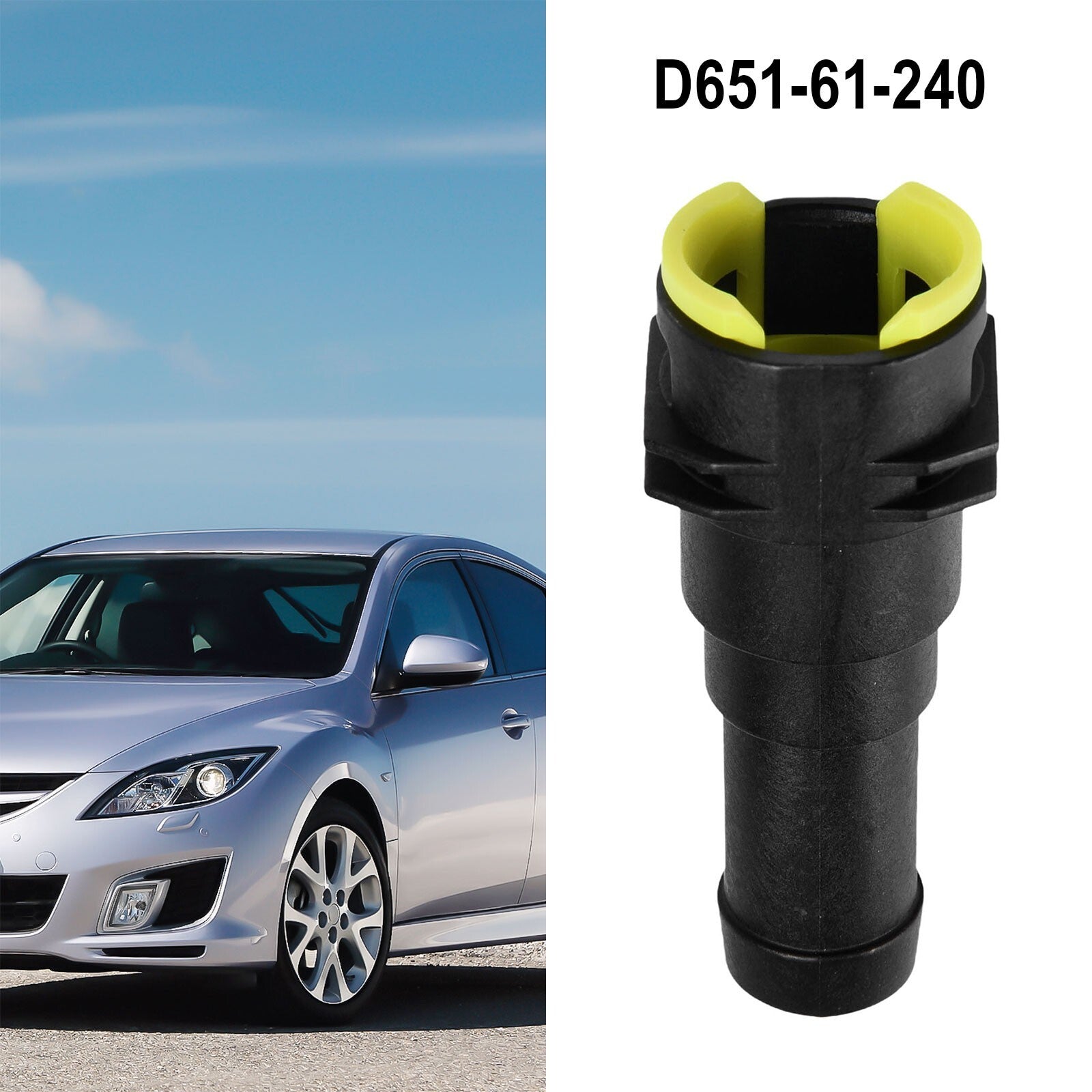 Cooling water hose connector for Mazda 3 2004-2012 and for Mazda 5 D651-61-240