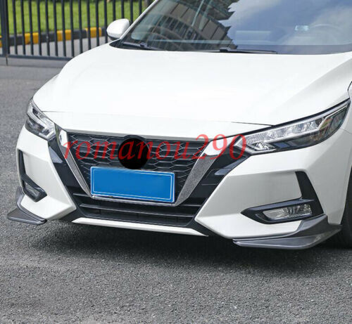 2X for Nissan Sentra 2020-2023 Gray Front Bumper Side Corner Guard Spoiler Trim