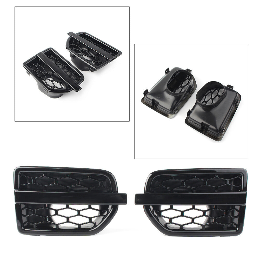 Plastic Side Grille Air Intake Fender Vents Black For 2010-2016 for Land Rover LR4