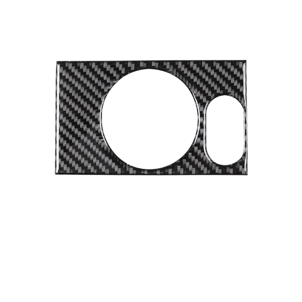 Carbon fiber headlight control cover trim for Ford F-150 2004-2008
