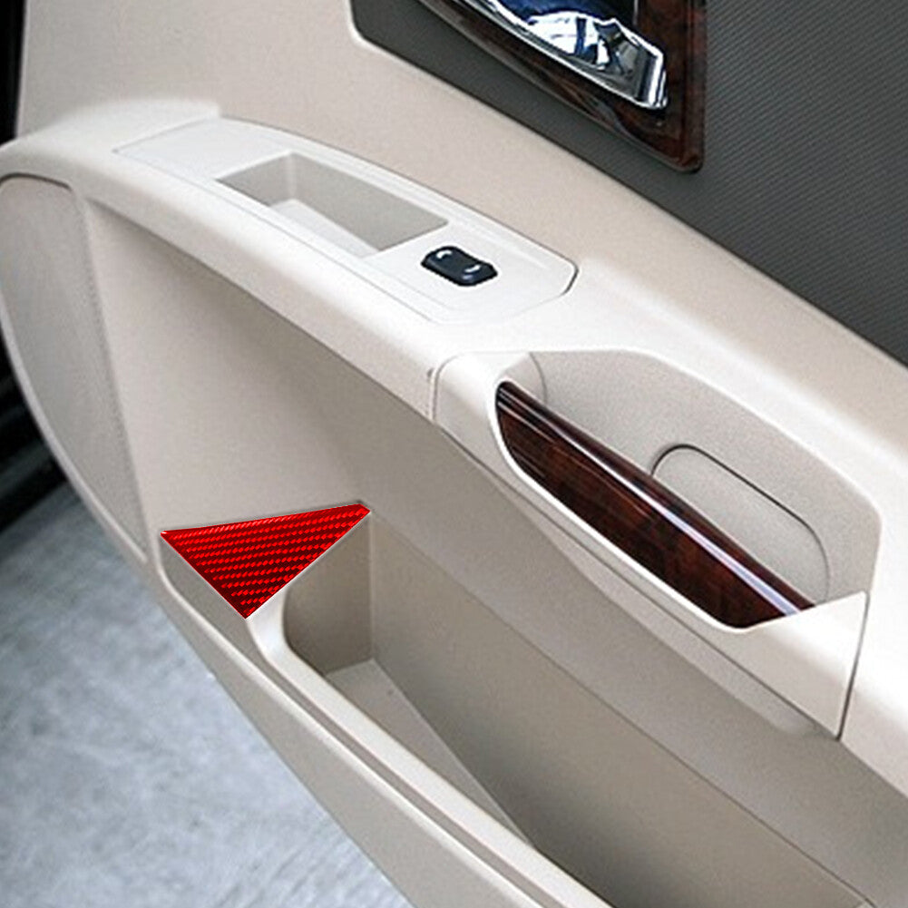 Red Carbon Fiber Interior Trunk Release Switch Cover Trim for Cadillac CTS 03-07