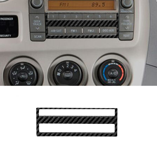 Carbon Fiber Radio Control Button Frame Cover Trim for Toyota Matrix 2009-2014
