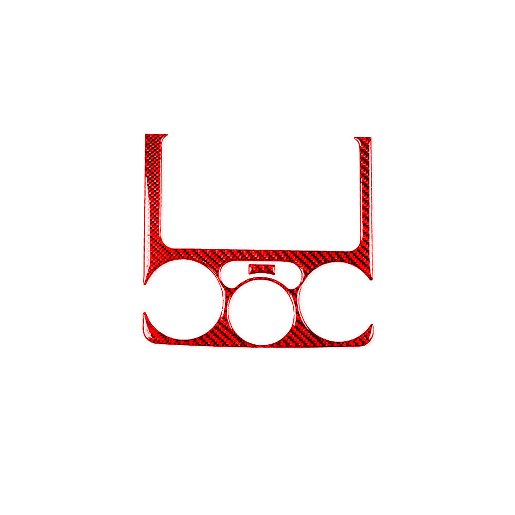 Red Carbon Fiber Radio Climate Surround Cover For Colorado 2004-12/ for Canyon 05-12