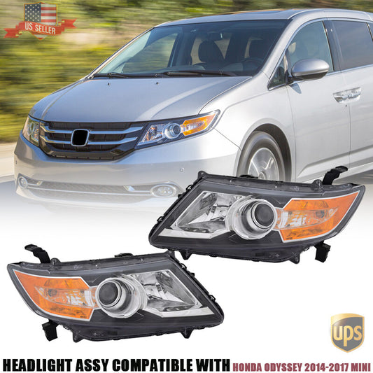 LH Driver RH Passenger Side HID Headlight Assy for Honda Odyssey 2014-17 for Mini