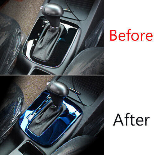 Middle Console Gear Shift Panel Trim Fit for Kia K3 Forte 2017-18 Blue Titanium