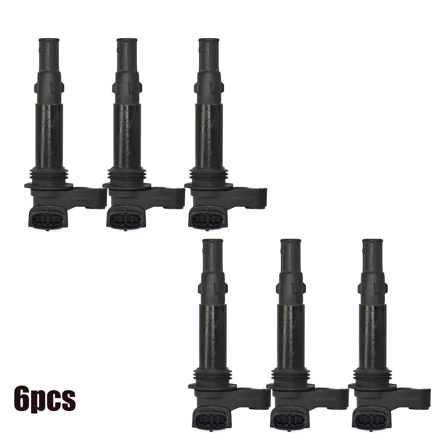 6x Ignition Coils 0221604104 for Buick Enclave for Saab for Cadillac CTS for GMC V6 3.6L
