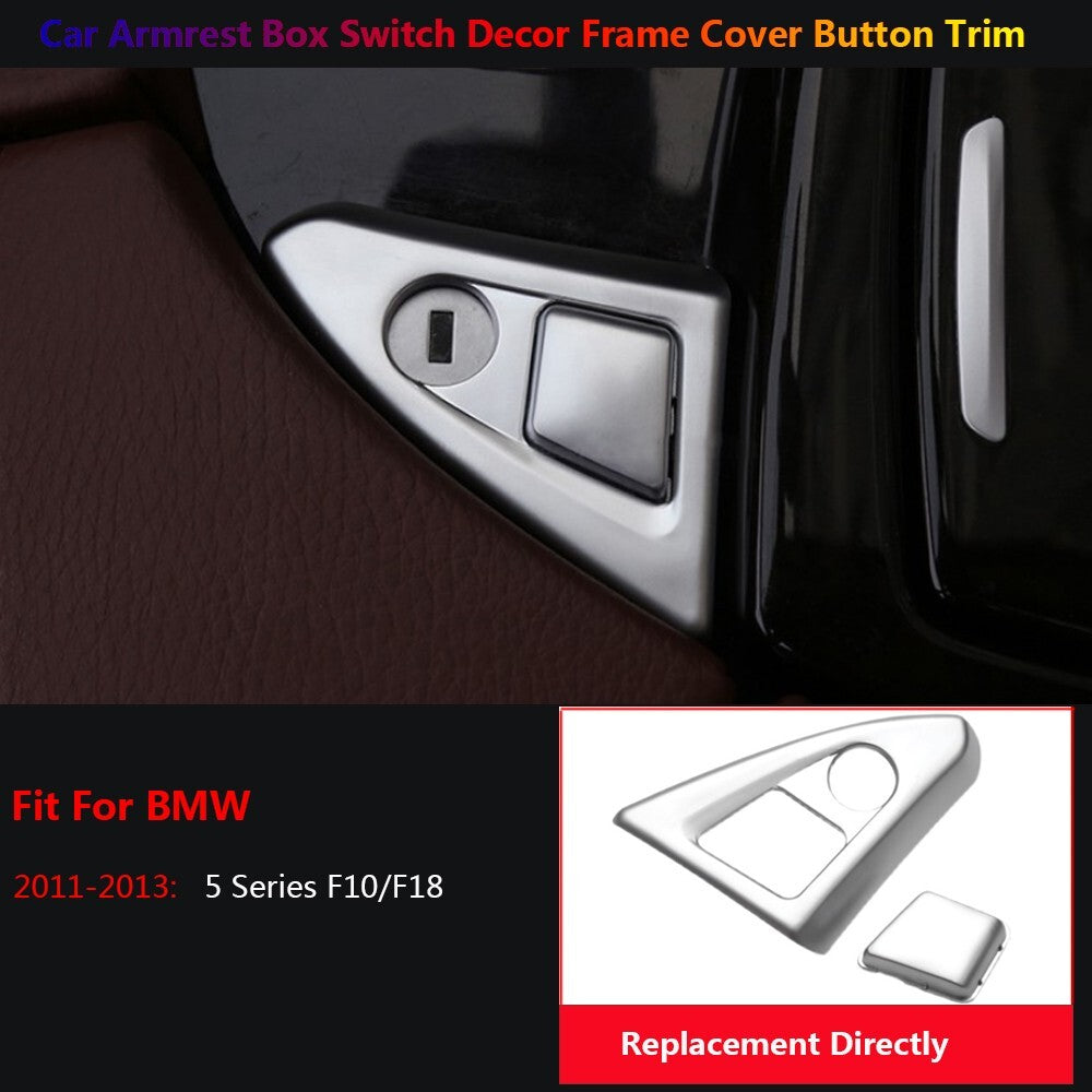 for BMW 5 Series F10 F11 Auto Car Interior Console Armrest Box Cover Trim
