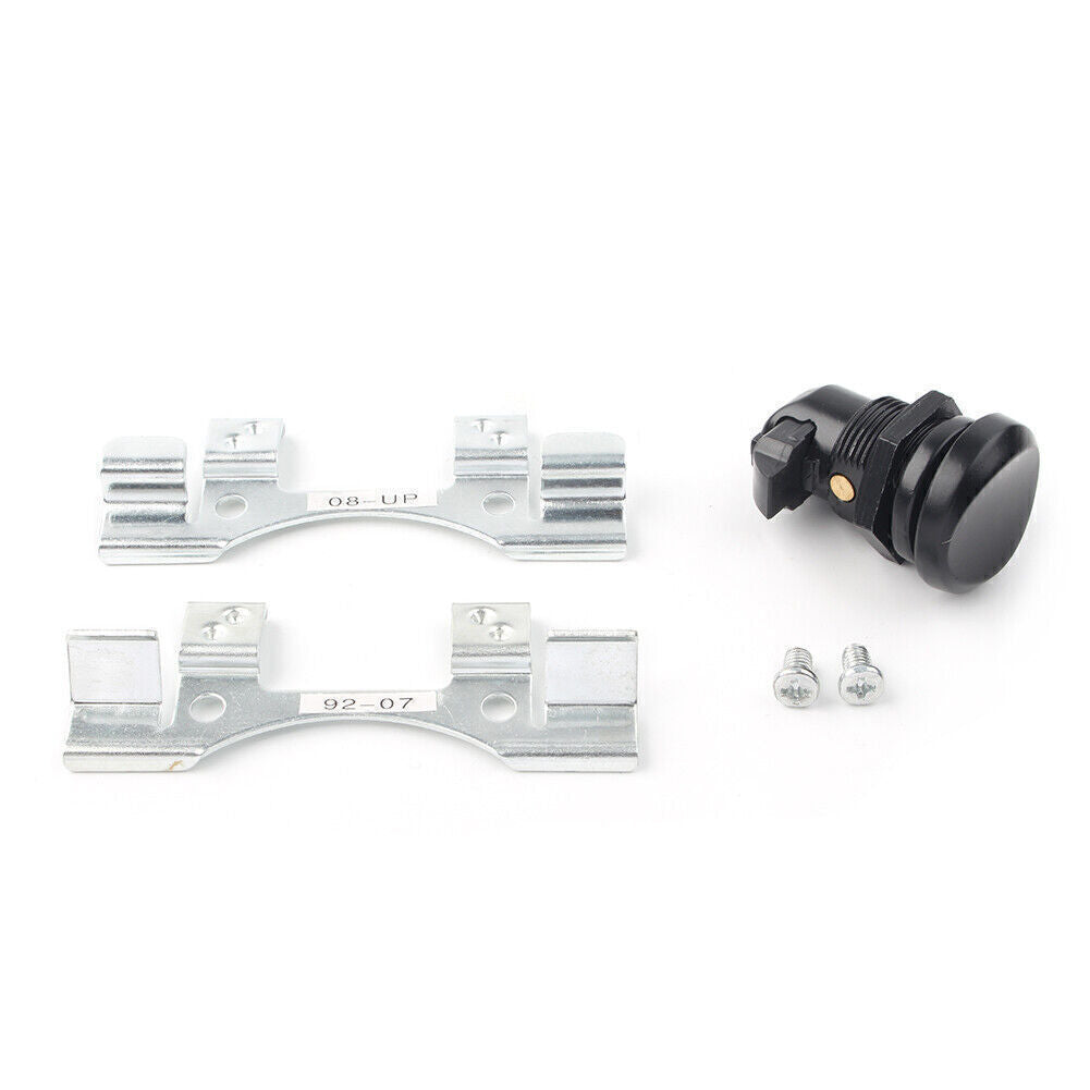 Push Button Fuel Door Hinge Latch Kit for Harley Touring Road Tour Glide 1992-16