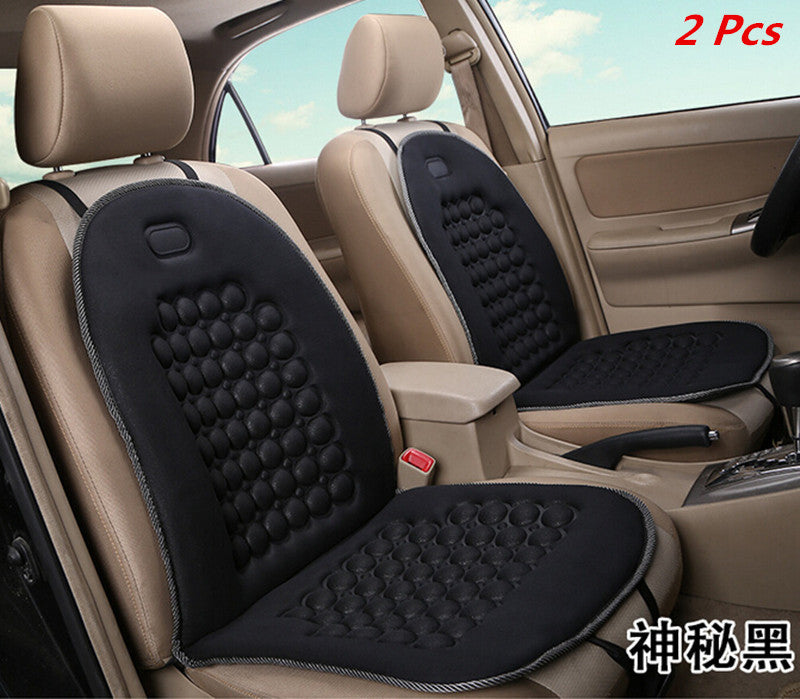 2 Pcs Car for Seat Cushion Black Massage Therapy Lumbar Support Foam Cushions Cover