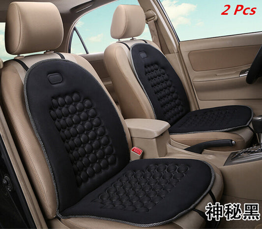 2 Pcs Car for Seat Cushion Black Massage Therapy Lumbar Support Foam Cushions Cover