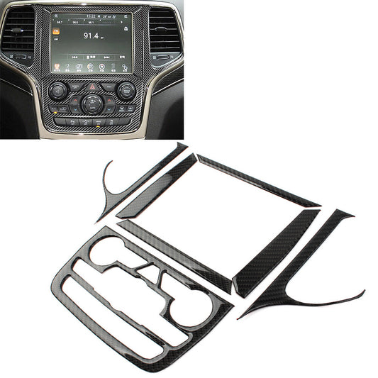 Central Control Navigation Cover Trim Fit for Jeep Grand Cherokee 2014-2018