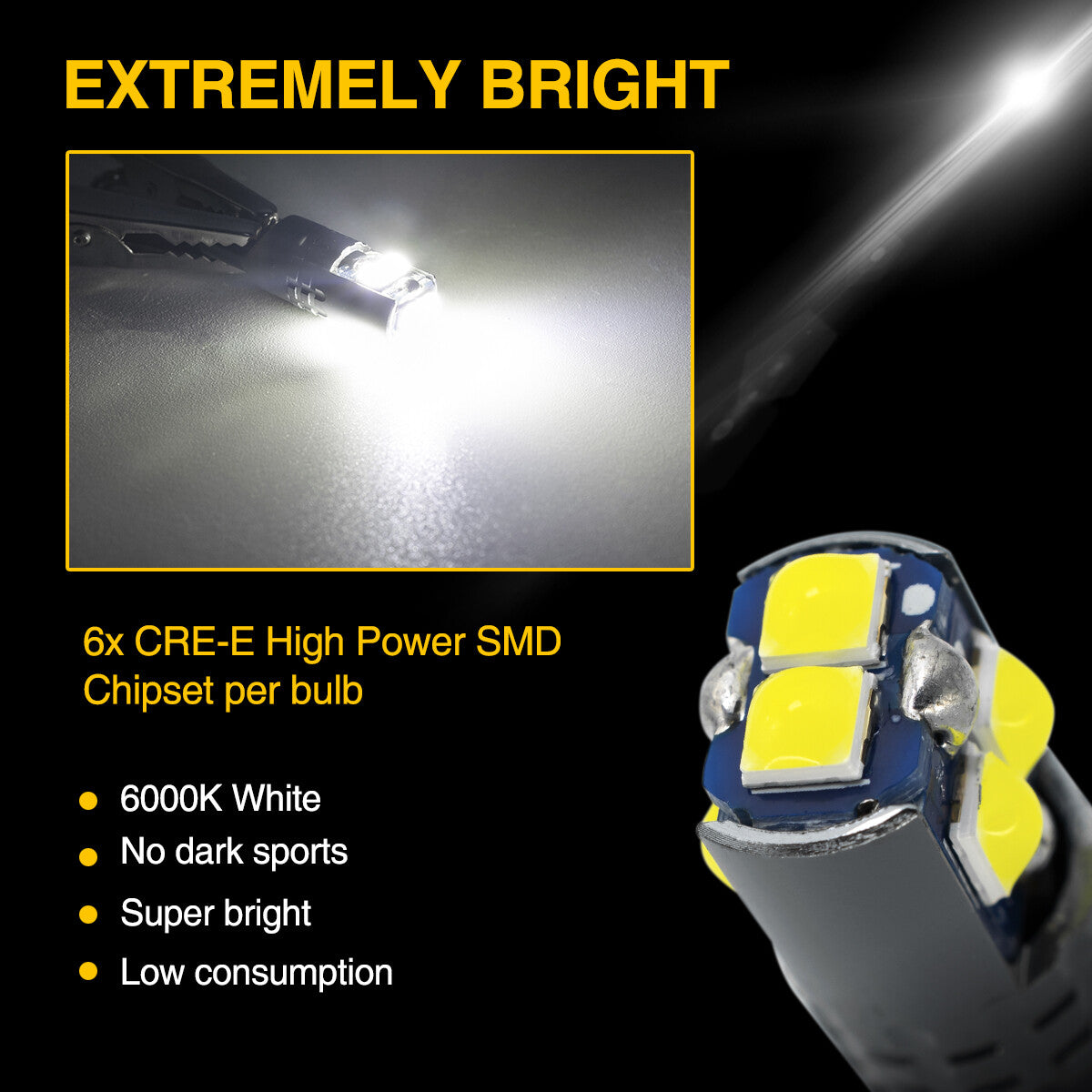 T10 2825 W5W LED Parking Driving Accessories Light Bulb for Mini Cooper R56 R55