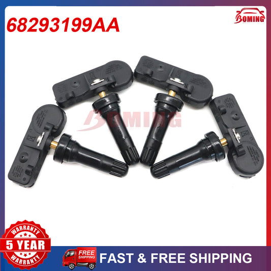 Package (4) new TPMS Tire Pressure Sensors for 2019-22 for Dodge for Ram 1500 DT 68293199AA