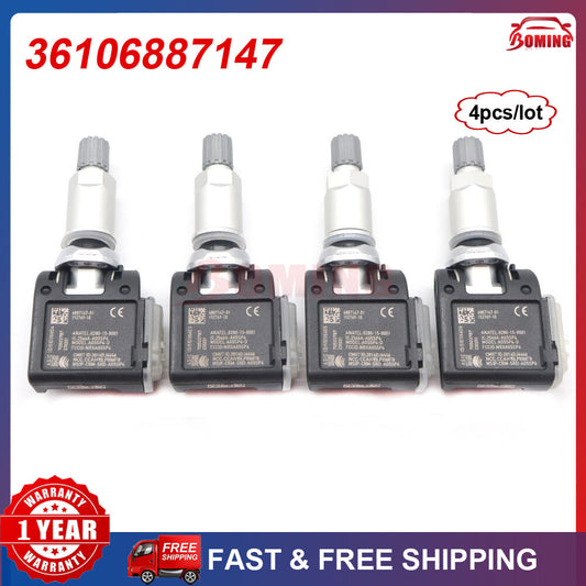 36106887147 New Tire Pressure Monitoring Sensors TPMS 4PC for BMW 5 6 7 X3 X4 X5