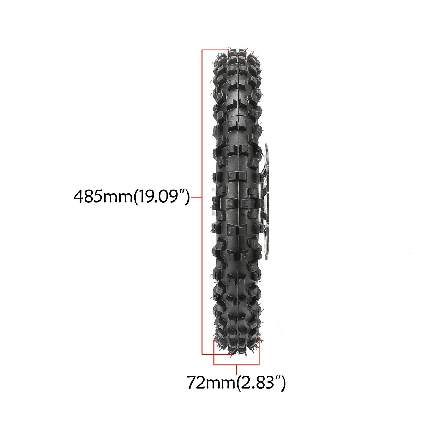 12mm 14-inch front rim with 60/100-14 Apollo SSR 125CC CRF 110cc Dirt Pit Bike