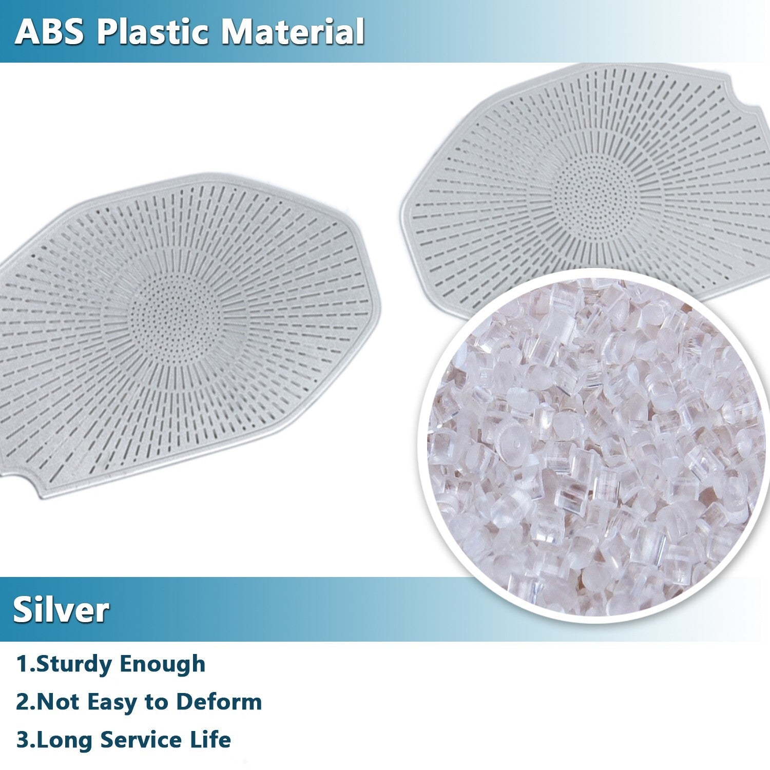 Silver Roof Speaker Panel Cover Trim for Jeep for Wrangler JL Gladiator JT 2018-2023