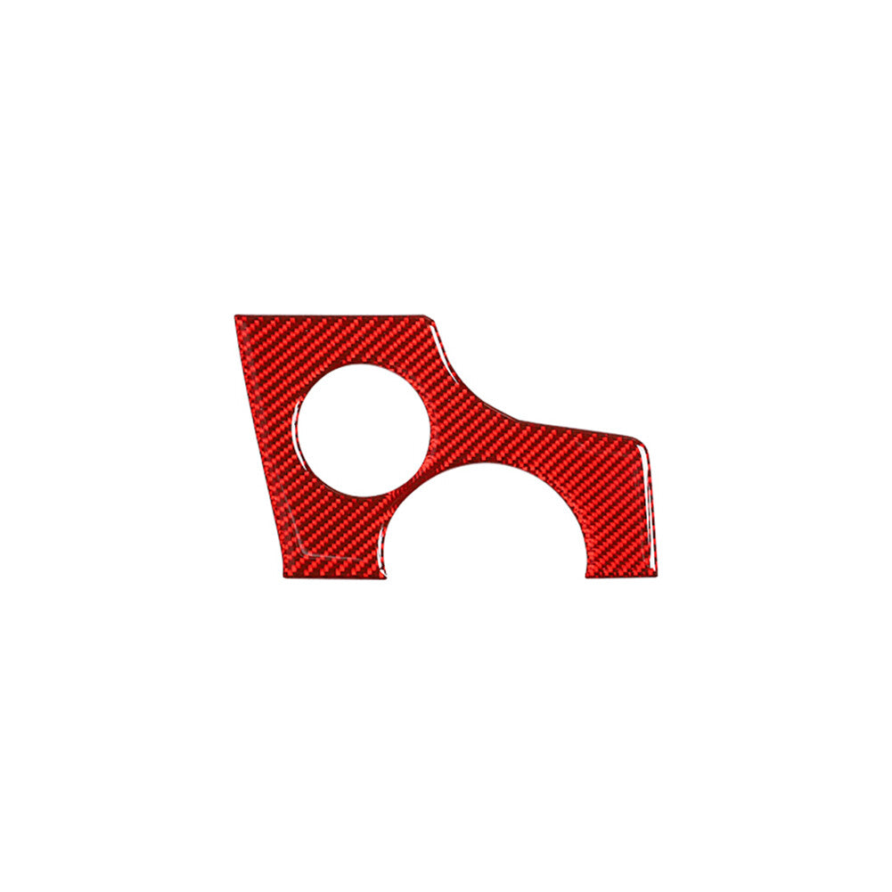 Red Carbon Fiber Key Hole Decorative Cover Trim for Porsche for Panamera 2010-2016
