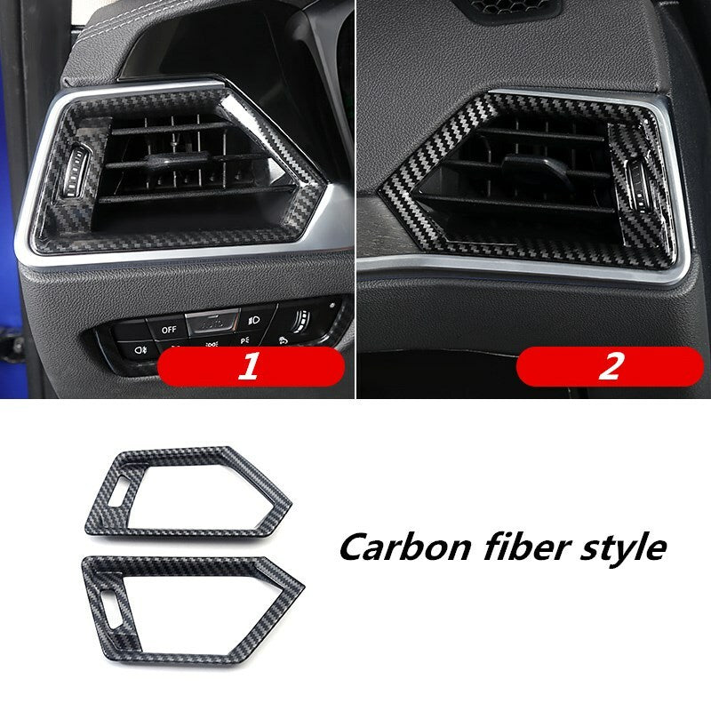 Carbon fiber Interior Side Air Vent Outlet Trim for BMW 3 Series G20 2019 2020