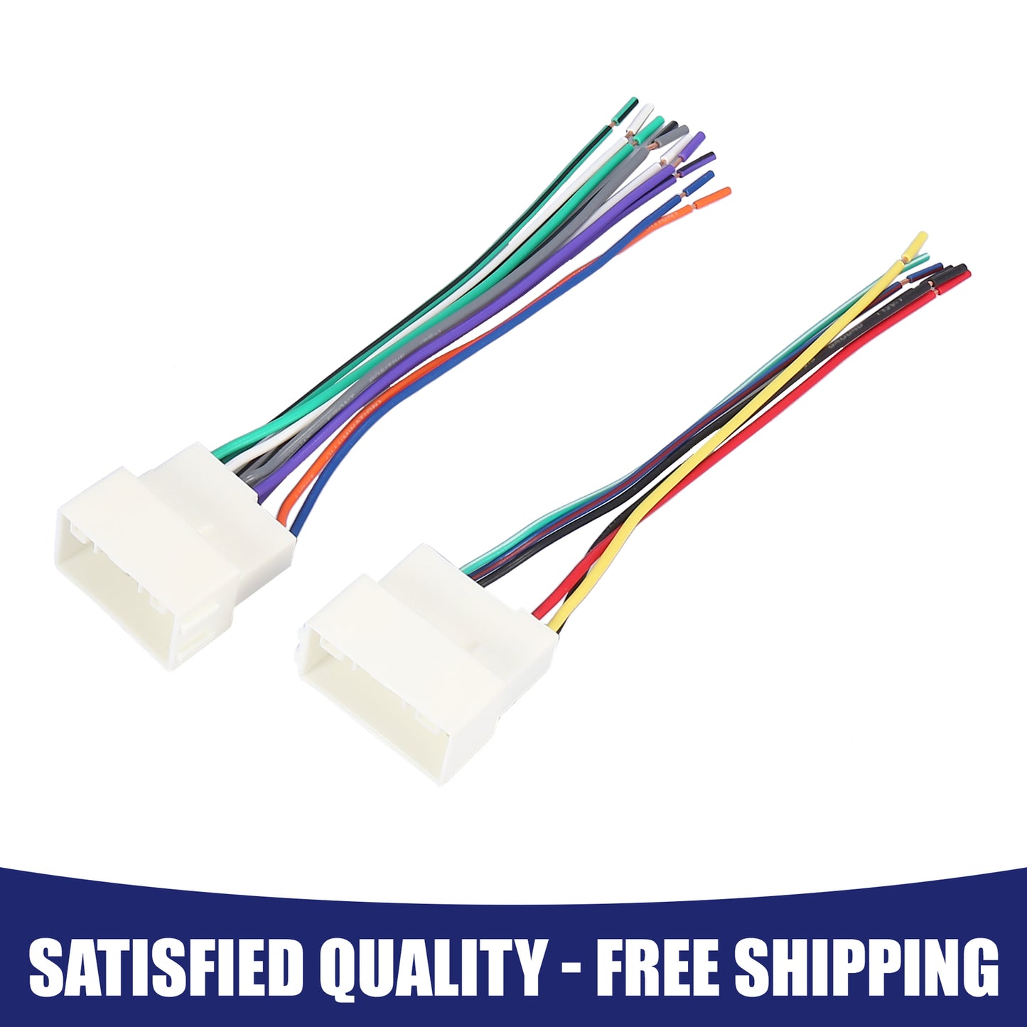 70-7304 CD Player Wiring Harness Radio Adapter Kit for Hyundai for Elantra 2-Piece Set