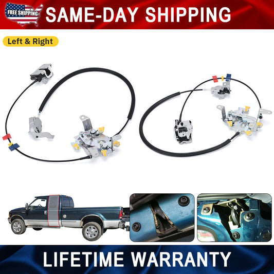 for Ford F250 F350 Super Duty Super Cab Rear Door Latch Locks Passenger Driver