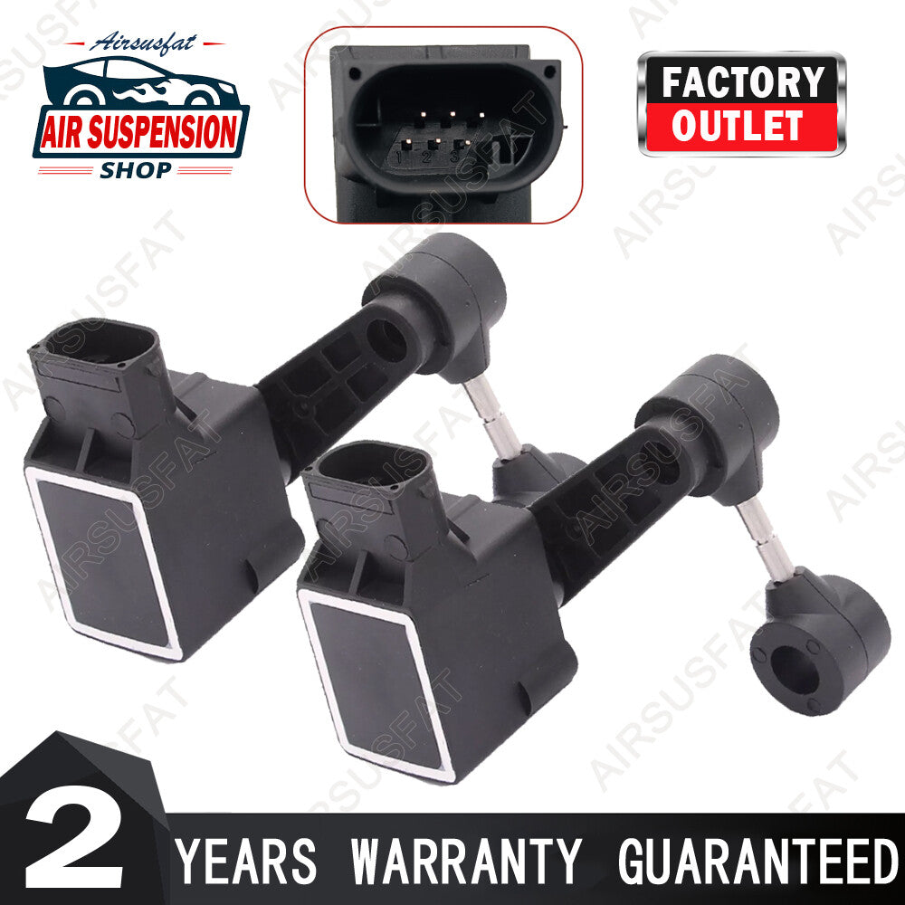 2X for Jaguar XJ8 X350 2004-2007 Front Left  Right Air Suspension Height Sensor