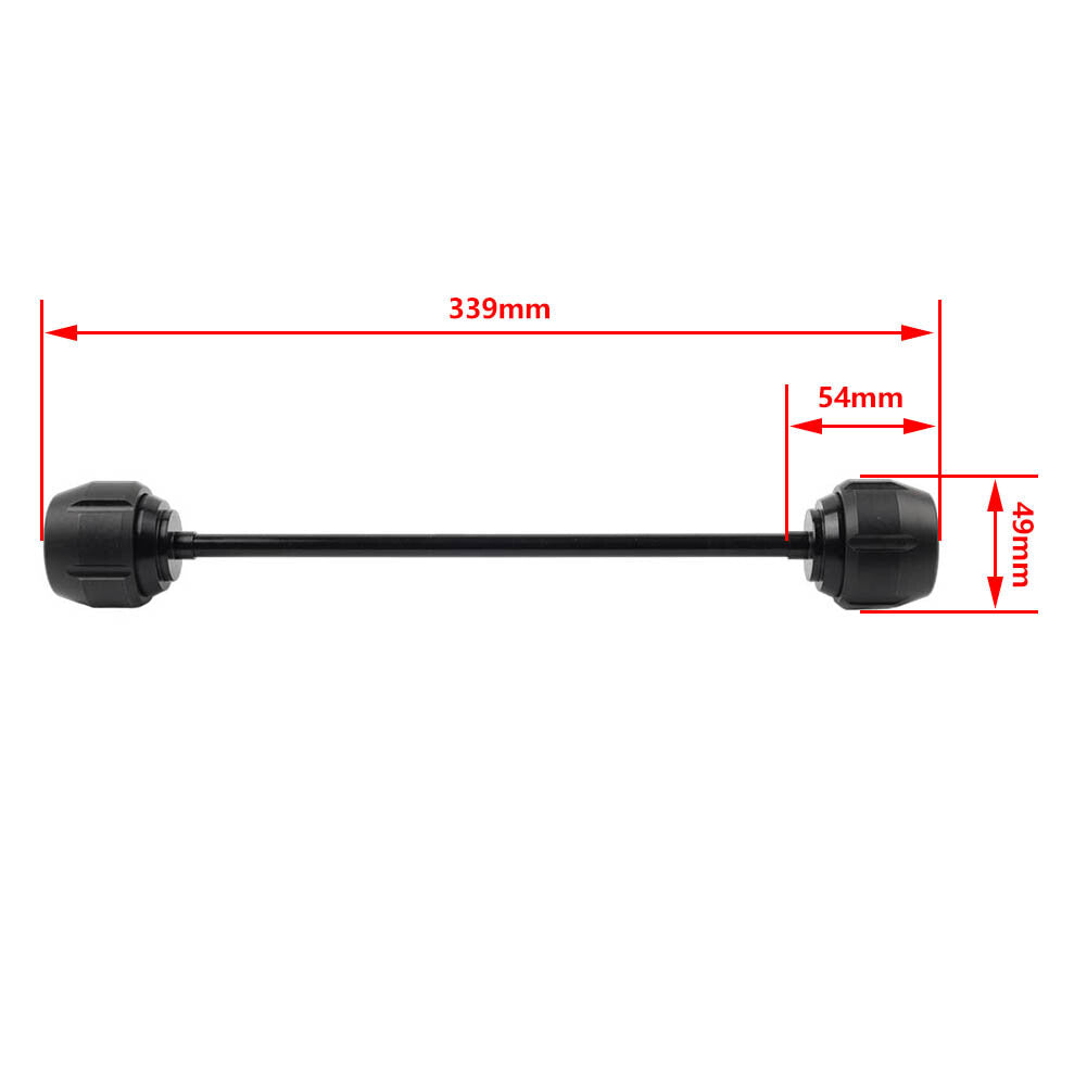 Red Front Wheel Axle Fork Crash Slider for Kawasaki Z900 2017-2019