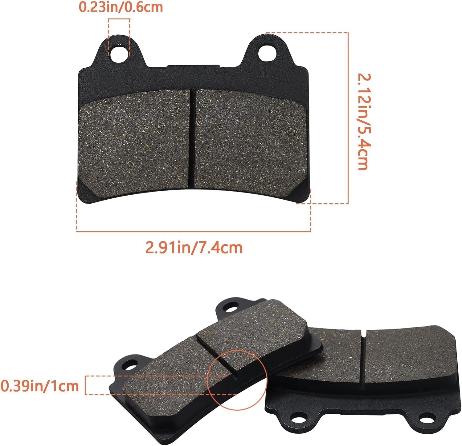 Brake Pads for YAMAHA Roadstar XV1700 2004-2009 XV1700 Roadstar Midnight 2004-07