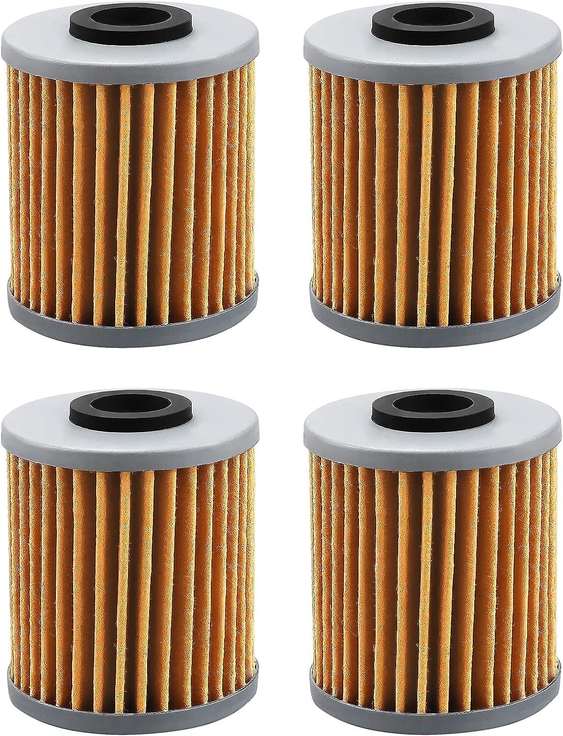 Oil Filter for SUZUKI 250 400 RM-Z250 2004-2015/RMZ 450 2005-2015 (Pack of 4)