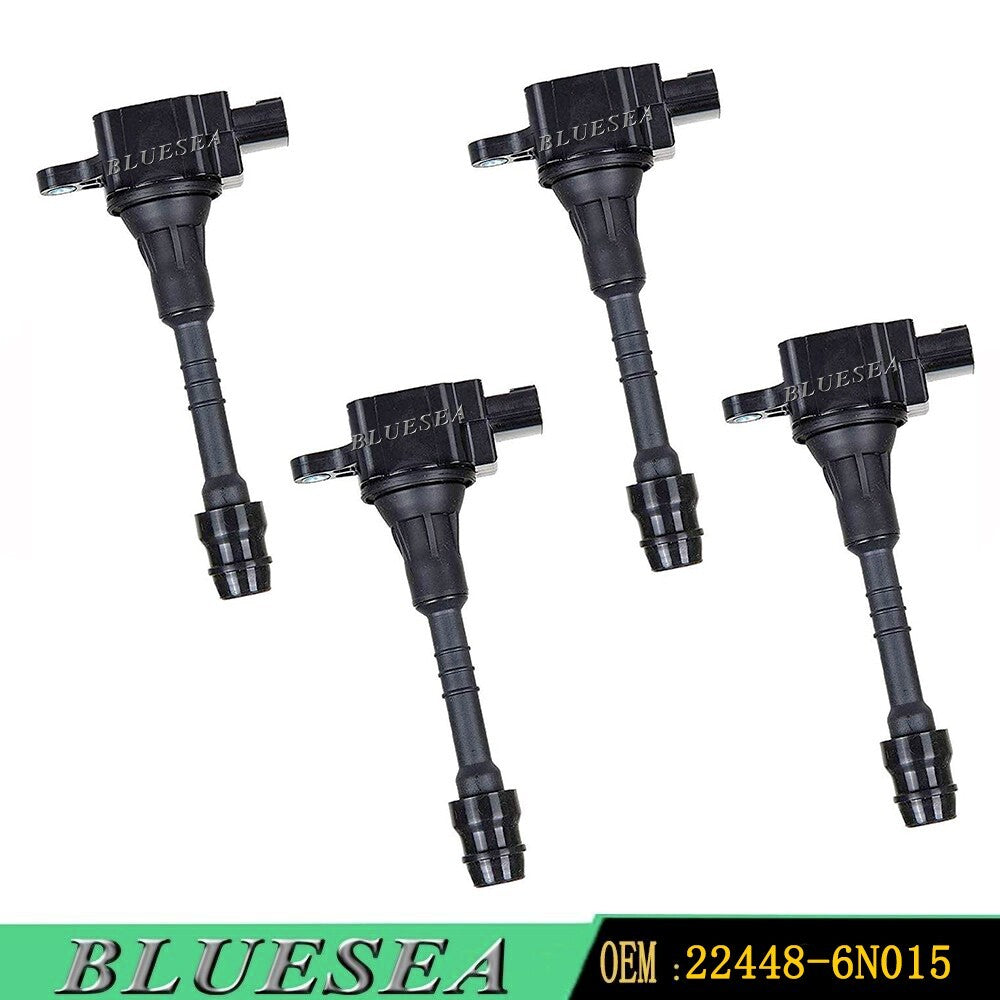 4 pcs Ignition Coil fit 2001-2006 for Nissan Sentra Almer 1.8L 22448-6N015 AIC-4004G