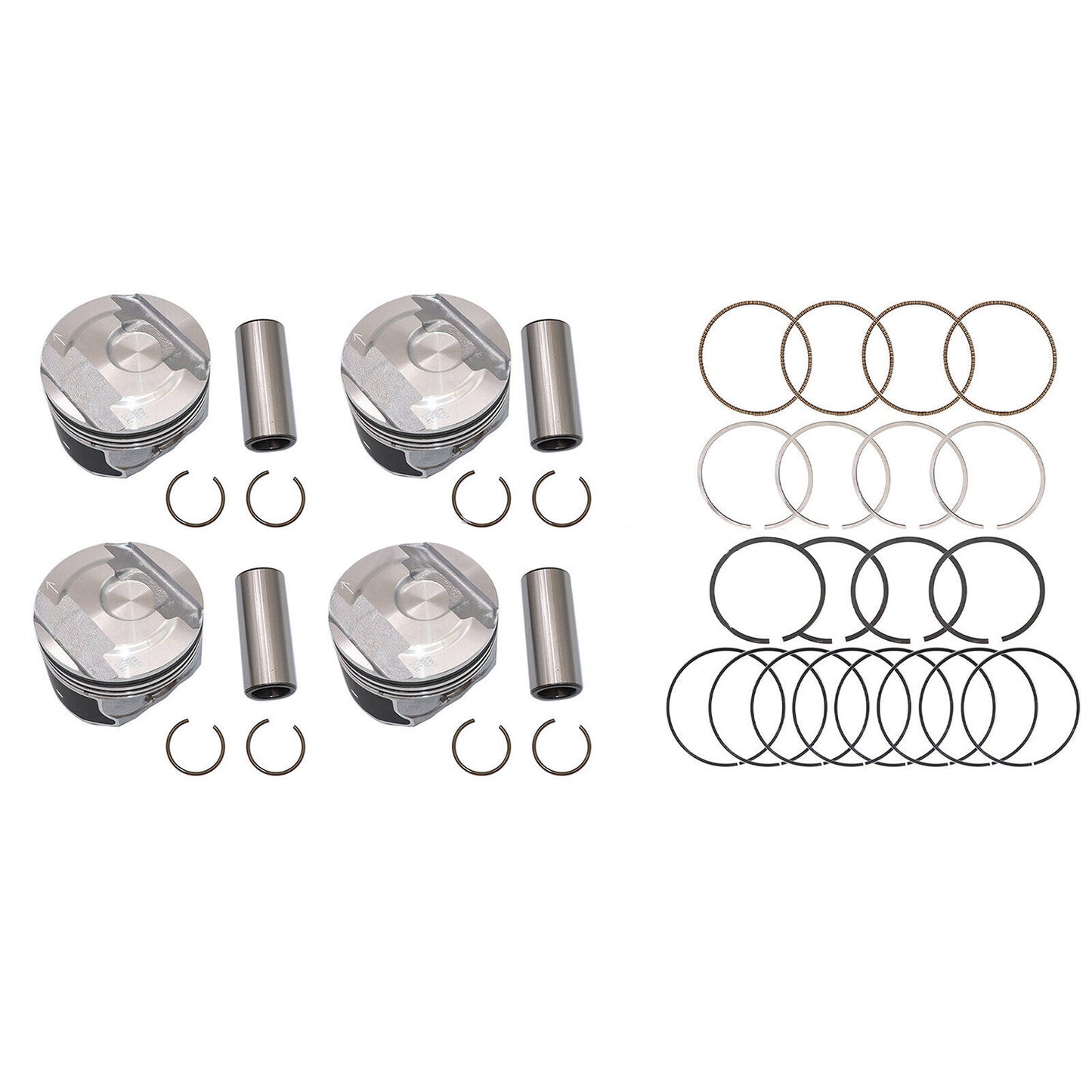 4X Pistons  Rings Kit 12652809 for Chevrolet for Buick GL8 for ES for Cadillac ATS XT5 2.0L