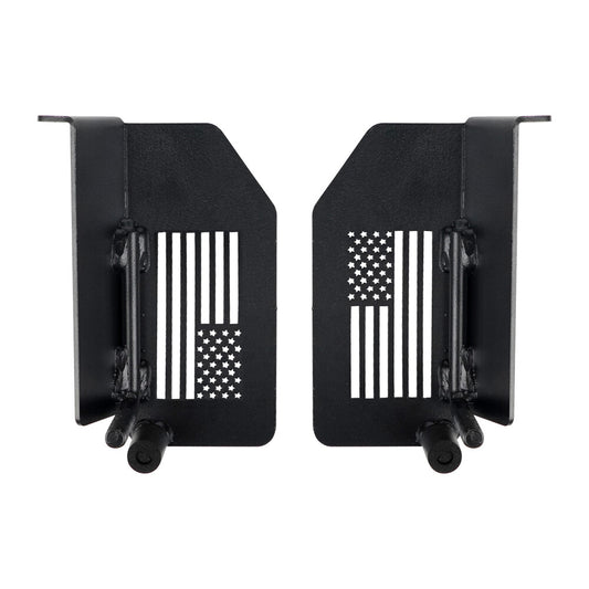 Foot-operated door hinges, rest pedals, foot-operated kick-window for Wrangler JK JL 2007-2024