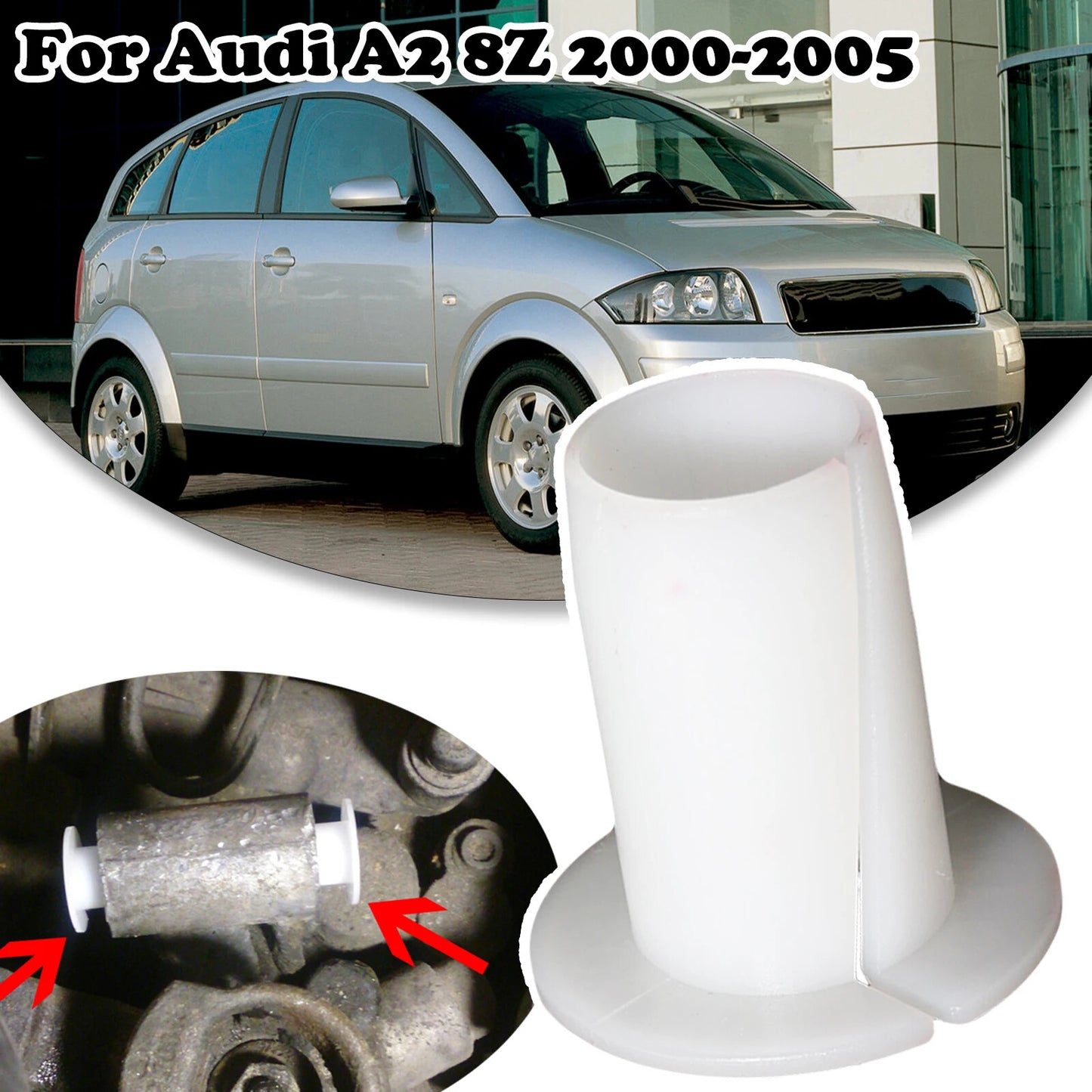 Shift Control Bearing Gear Selector Linkage Pair Relay Lever Bushing for Audi A2