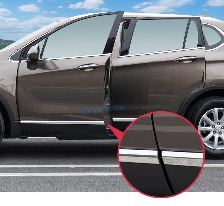 Chrome Door Body Side Cover Molding Strips Trim Fit for Buick ENVISION 2016-2020