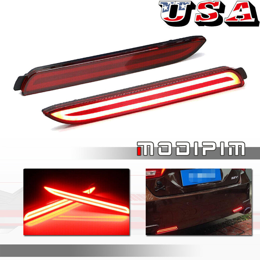 Suitable for Lexus ISF RCF RX300 Red Lens Rear Taillight Reflector Brake Red LED Lights
