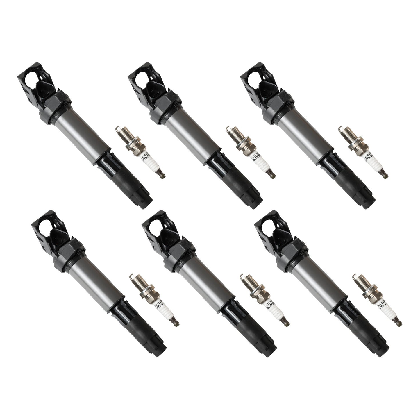 6X Ignition Coils + 6Pcs Spark Plugs set for BMW 328i 335i 525i 528i X5 X6 UF522