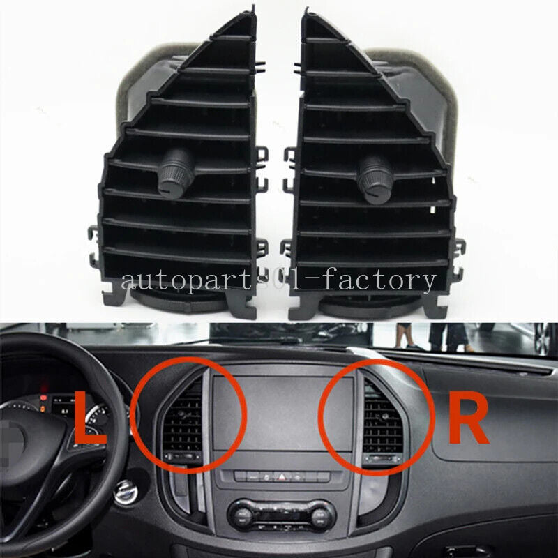 1Pair LeftRight A/C Air Outlet Vents Grille Panel for Mercedes-Benz Vito W447