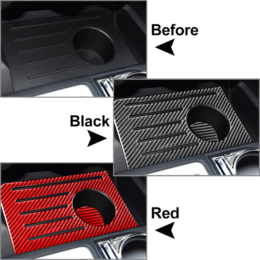 Fit for Toyota Tundra 2014-21 Front Console Water Cup Holder Storage Panel Cover