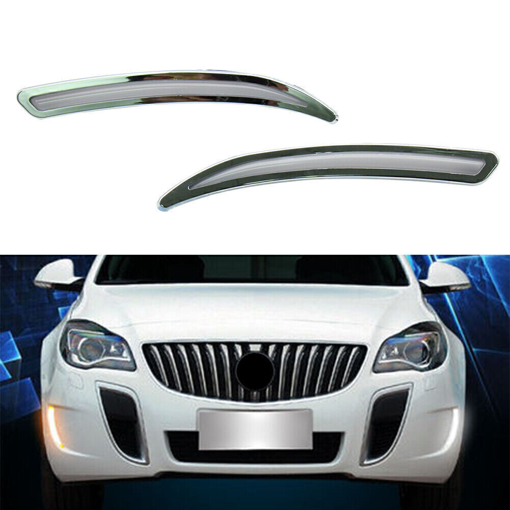 LED Daytime Running Lights DRL Amber White Indicator Fit for Buick Regal GS 2008-17