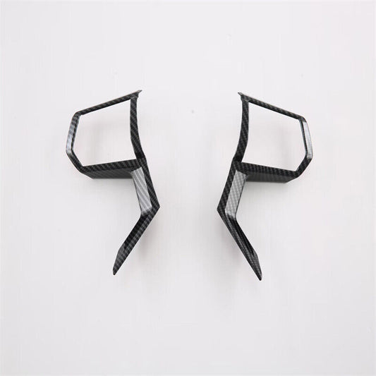 Carbon Fiber Steering Wheel Button Frame Trim for Mitsubishi Outlander 2022-2023