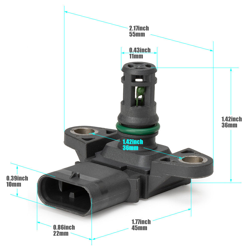 1-piece map manifold absolute pressure sensor 7599042 suitable for BMW X5 X6 640i 650i 750i