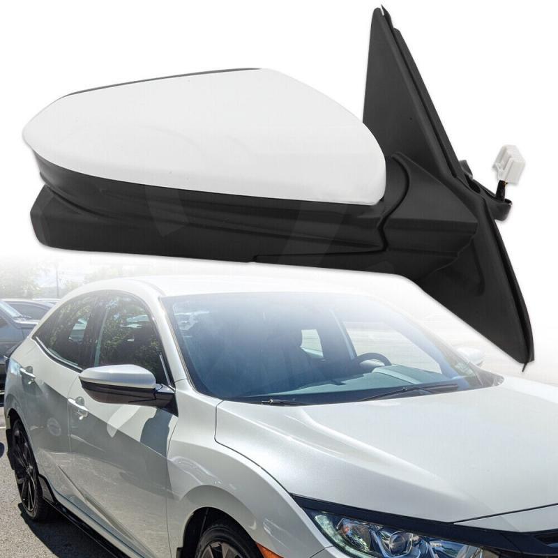 FOR 2016-2021 for HONDA for CIVIC SEDAN WHITE RIGHT SIDE MIRROR POWER HEATED VIEW CAMERA