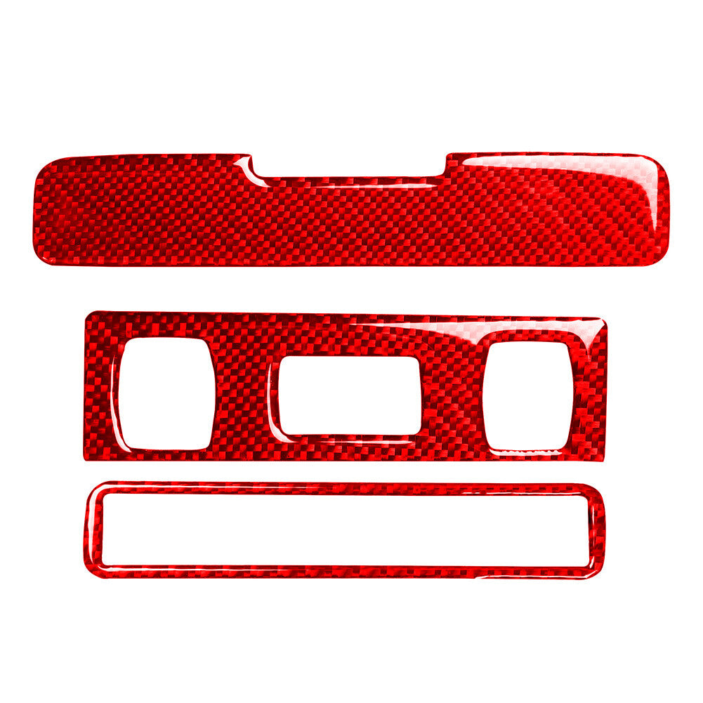 3Pcs Hardtop Car Reading Light Panel Cover Kit Red Fit for Audi TT 8N 2001-2006