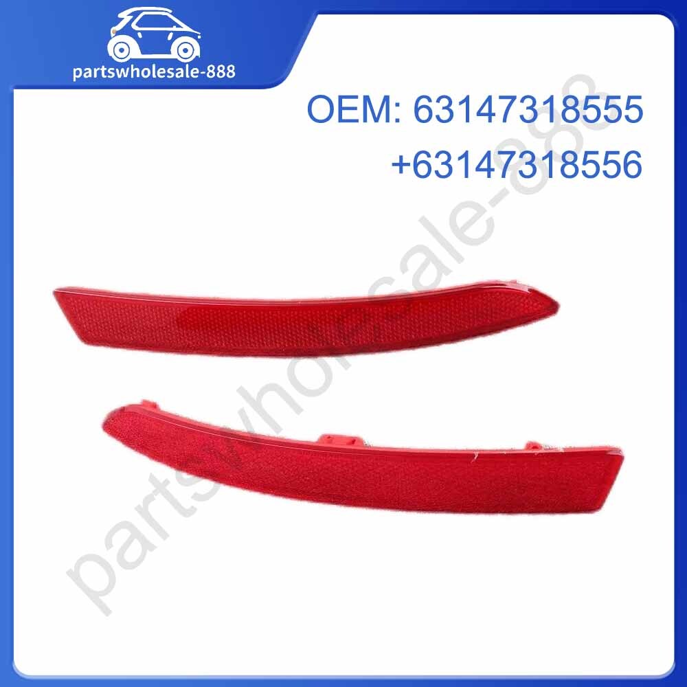 2pcs LHRH Bumper Face Bar Reflector Lemp Fit For 2014 for BMW 5 Series 520d 520i