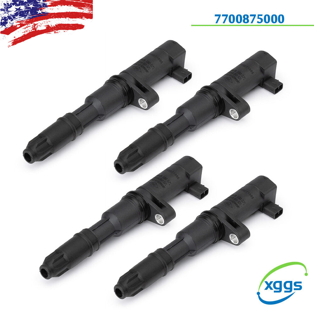 4 Ignition Coils for Renault Clio Scenic Megane Laguna Kangoo Trafic F4R 2.0L