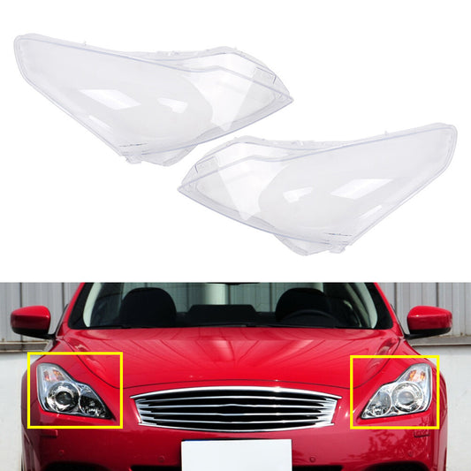 Headlight Lens Cover Headlamp Shell Fit for Infiniti G37 G35 G25 Q40 Q40