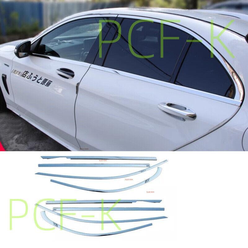 Stainless steel window trim cover for 2016-2023 for Mercedes-Benz E-Class.