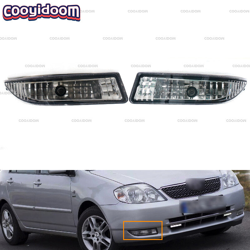 for Toyota for Corolla Converse E12 Luxury Sedan E12 2001-2004 Front Bumper Fog Lights with Bulbs